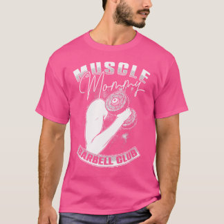 オールドスクールジムマッスルモンミーバーベルリフティングクラブ Tシャツ