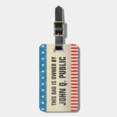 オールドスクールスターストライプズ ラゲッジタグ (正面縦)