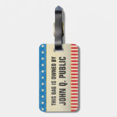 オールドスクールスターストライプズ ラゲッジタグ (裏面縦)