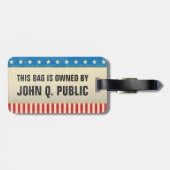 オールドスクールスターストライプズ ラゲッジタグ (裏面横)