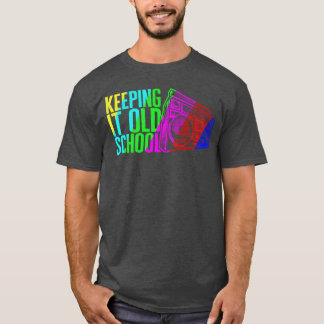 オールドスクールステレオ レトロな音楽 Tシャツ