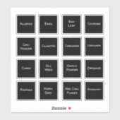 オールドスクールスパイスセット1ボトルラベル シール (シート)