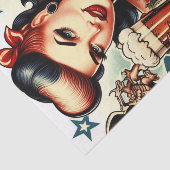 オールドスクールタトゥーガール 薄葉紙 (詳細)