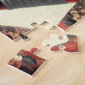 オールドスクールタトゥーホットガール ジグソーパズル (側面)