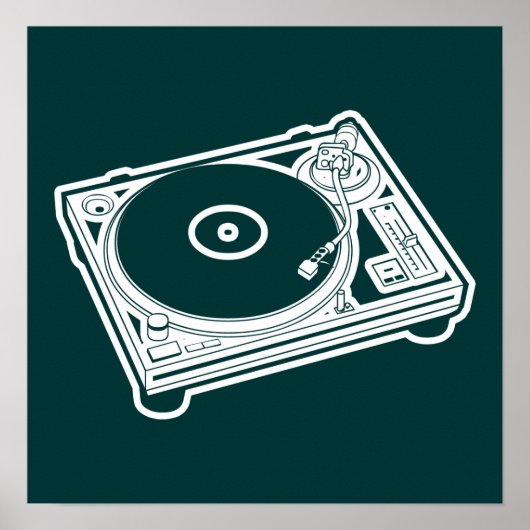 オールドスクールターンテーブル ポスター (正面)