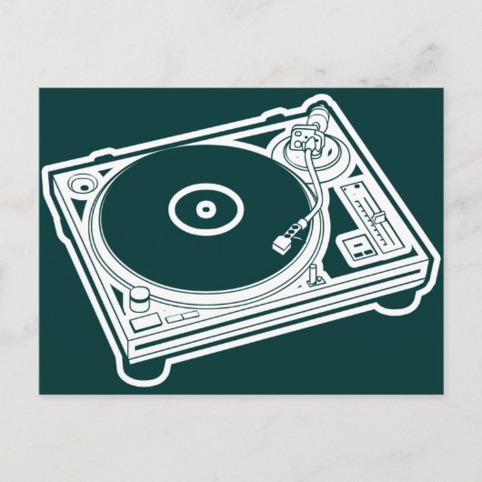 オールドスクールターンテーブル ポストカード (正面)