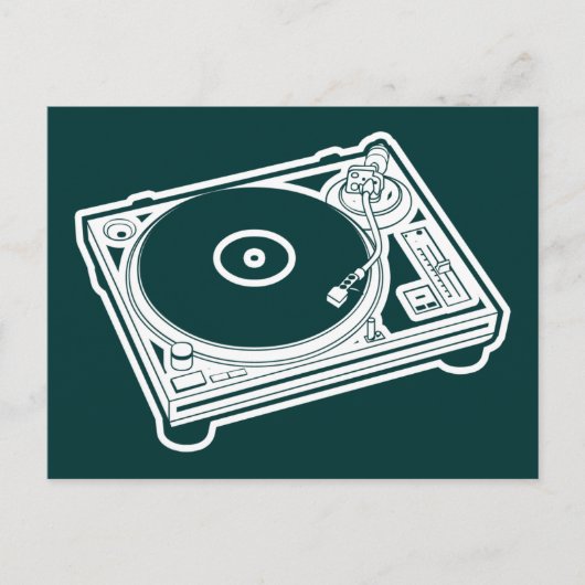 オールドスクールターンテーブル ポストカード (正面)