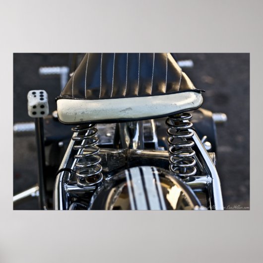 オールドスクールバイクシートオートバイポスター ポスター (正面)