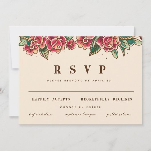 オールドスクールバラタトゥーアート 招待状 (正面)