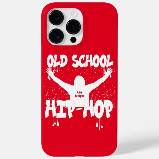 オールドスクールヒップホップおもしろい音楽 Case-Mate iPhoneケース (裏面)