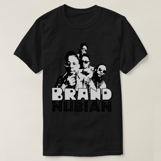 オールドスクールヒップホップブランドクラシックヌビアンシャツT-Sh Tシャツ (デザイン正面)