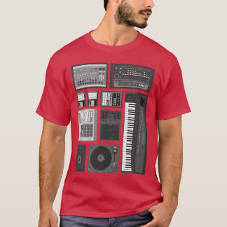 オールドスクールヒップホップラップミュージックビートメーカーの友達 Tシャツ