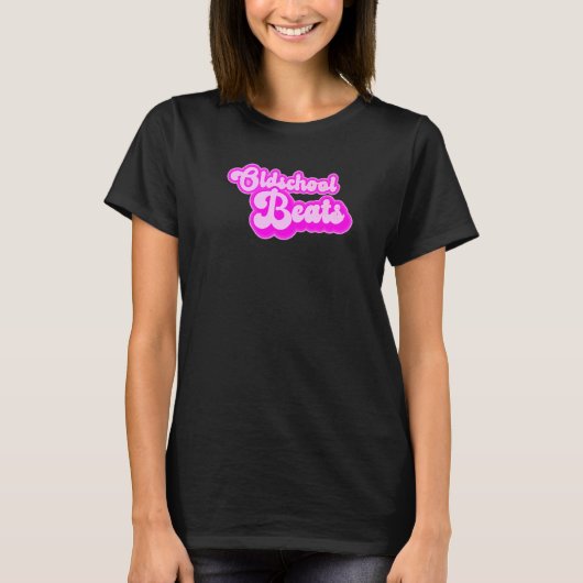オールドスクールビートDJと音楽 1 Tシャツ (正面)