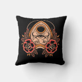 オールドスクールプランシェットタトゥースクエアピロー クッション (裏面)