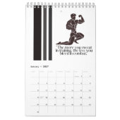 オールドスクールボディビルポーズ カレンダー (1月 2027)