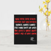 オールドスクールラップのヒップホップピーター・パイパー引用文80s D M C カード (黄色い花)