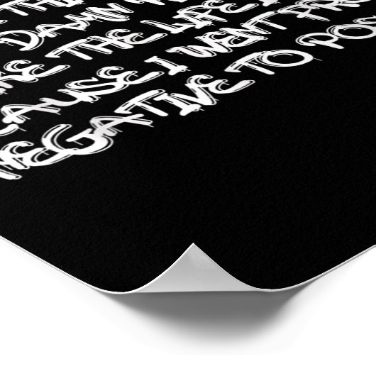 オールドスクールラップのヒップホップマーチジューシー前向き引用文 ポスター (角)