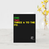 オールドスクールラップのヒップホップマーチワン2 3引用文9 カード (黄色い花)