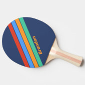 オールドスクールレトロレインボーと名前 卓球ラケット (横)