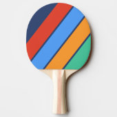 オールドスクールレトロレインボーはっきりした 卓球ラケット (裏面)