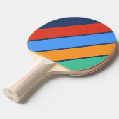 オールドスクールレトロレインボーはっきりした 卓球ラケット (正面アングル)