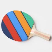 オールドスクールレトロレインボーはっきりした 卓球ラケット (横)