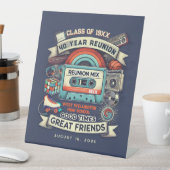 オールドスクールレトロ80sカラフル Mixtapeクラス懇親会 台座サイン (インサイチュ)