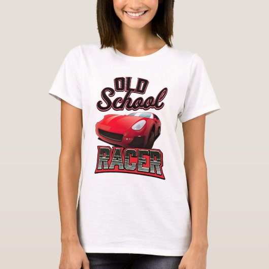 オールドスクールレーサー ロゴ Tシャツ (正面)