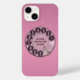 オールドスクールロータリー電話ピンク Case-Mate iPhone 14ケース