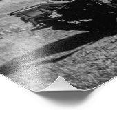 オールドスクールローンバイク警官 フォトプリント            (角)