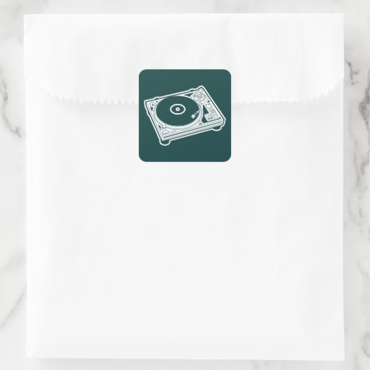 オールドスクールワックス/ターンテーブル スクエアシール (バッグ)