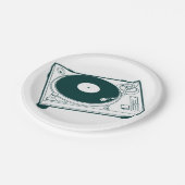 オールドスクールワックス（ビニル）ターンテーブル ペーパープレート (アングル)