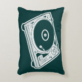 オールドスクールワックス（ビニール）ターンテーブル アクセントクッション (正面(垂直))