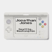 オールドスクール携帯型電子ゲーム バッジ (正面)