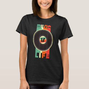 オールドスクール音楽ゲットブラスターヴィンテージスタイル Tシャツ