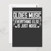 オールドスクール音楽好き90年代80年代ミュージシャン ポストカード (正面/裏面)