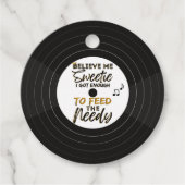 オールドスクール90のヒップホップ誕生日/ベビーシャワー フェイバータグ (正面)