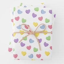 オールドスクール90sバレンタインのキャンディカラーハート