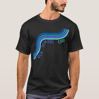 「オールドスクール」クールメンズレトロデザインTシャツ Tシャツ