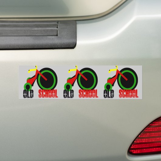 オールドスクール バンパーステッカー (車上)