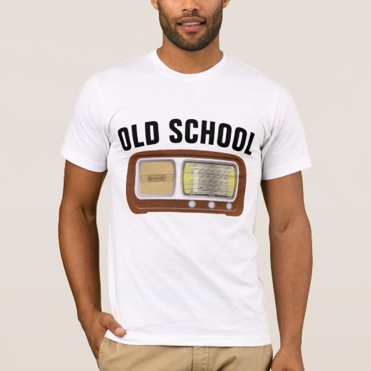 オールドスクール ビンテージ ラジオ Tシャツ (正面)