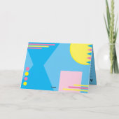 オールドスクール ピンク カセットテープ ミックス テープ グリーティング カード (裏面)