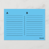 オールドスクール ピンク カセット ミックス テープ プレイリスト ポストカード (裏面)