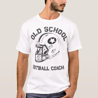 オールドスクール フットボール コーチ ヘルメット デザイン Tシャツ