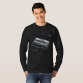 オールドスクール 80年代カセットテープ 鉛筆ロール修正スロー Tシャツ (正面フル)
