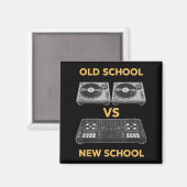 オールドスクール vs ニュースクール DJ ターンテーブル Vs マグネット (正面/裏面)