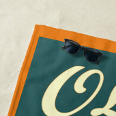 オールドスクールBJJレトロ転がズジム ビーチタオル (インサイチュ)