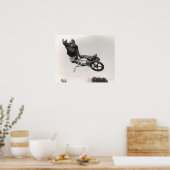 オールドスクールBMXプリント ポスター (キッチン)