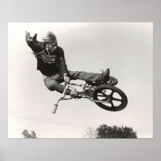 オールドスクールBMXプリント ポスター