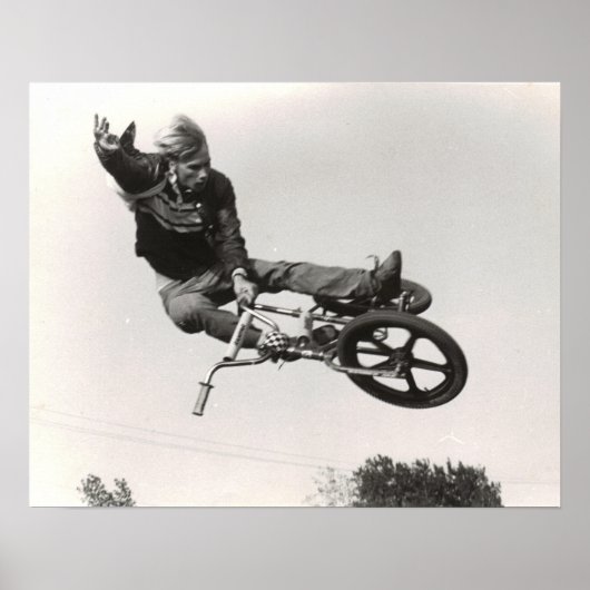 オールドスクールBMXプリント ポスター (正面)